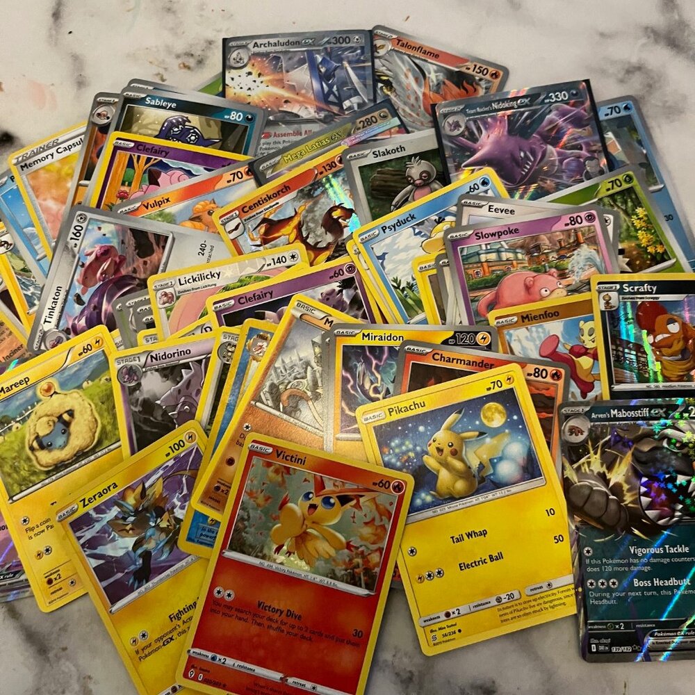 EX/full art Pokémon Card Curated Lot | EX or full art Guaranteed + Rares & Holos